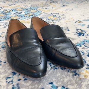 Madewell Frances Skimmer in Black Leather